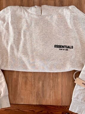 Fear of God ESSENTIALS Heather Grey Hoodie